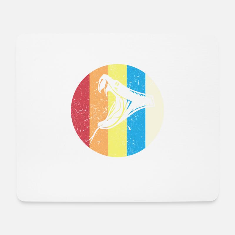 Schlange - Mousepad (Querformat) - Weiß