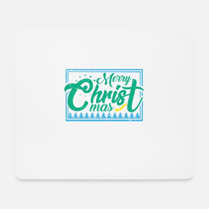 Christmas Weihnachten Weihnachtlich Geschenk - Mousepad (Querformat) - Weiß