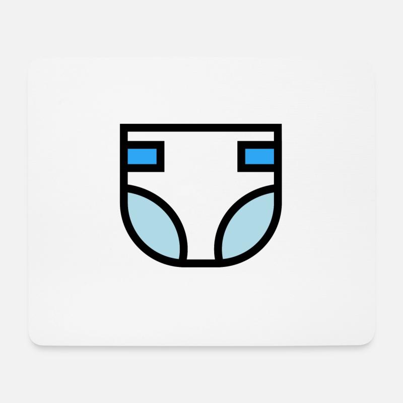 Windel Super süße Geschenkidee - Mousepad (Querformat) - Weiß