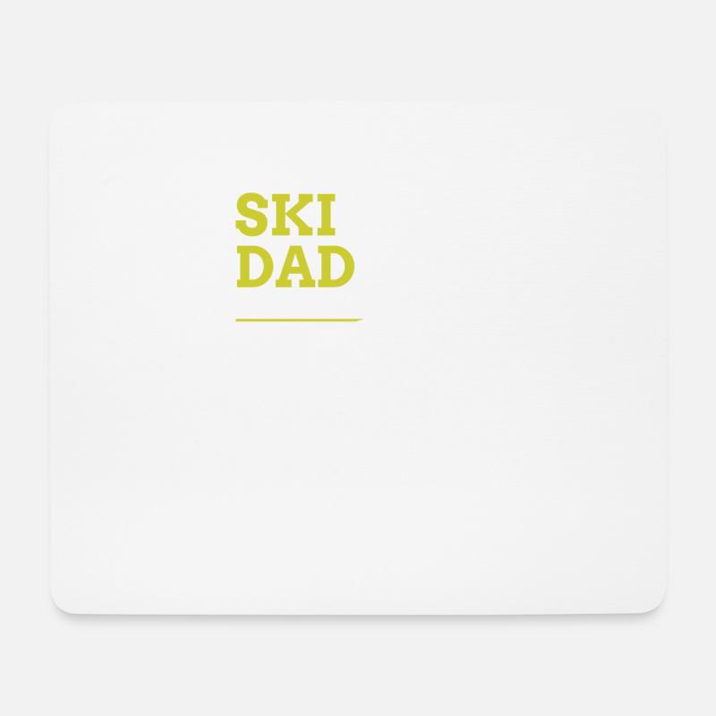 Ski-Papa - Mousepad (Querformat) - Weiß