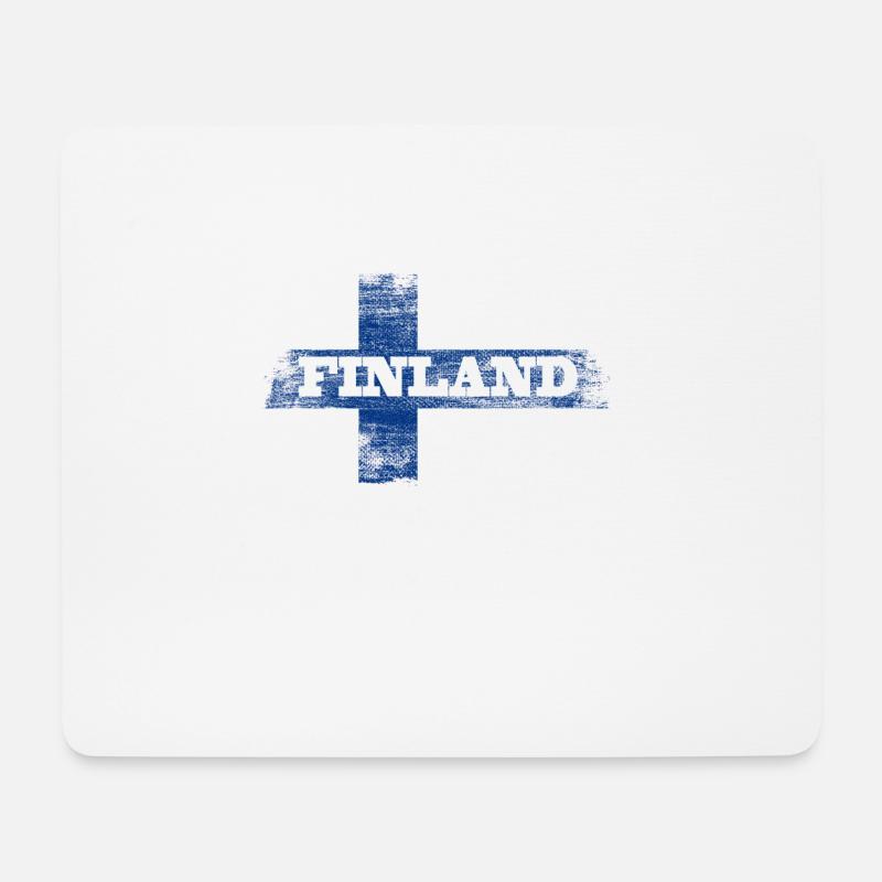 Finnland - Mousepad (Querformat) - Weiß