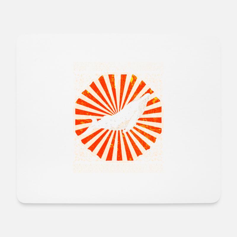 Wal Blauwal Buckelwal Orca Ozean Geschenk - Mousepad (Querformat) - Weiß