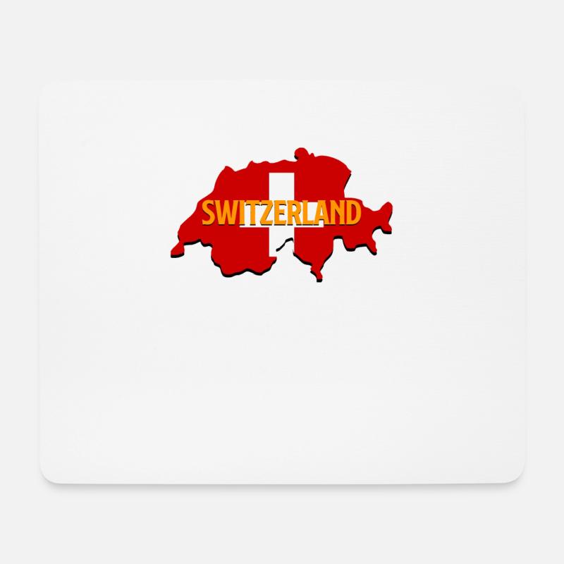 Schweiz - Mousepad (Querformat) - Weiß