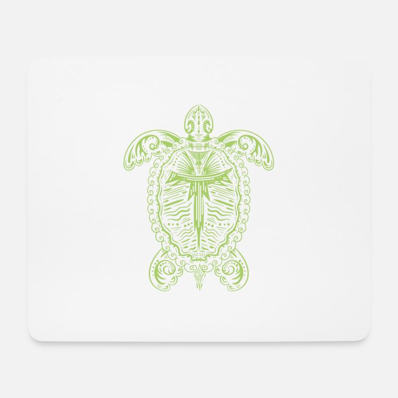Schildkröte Schildkröten Kunst Zeichnung Geschenk - Mousepad (Querformat) - Weiß
