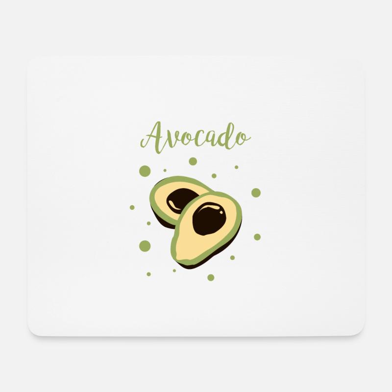 avocado - Mousepad (Querformat) - Weiß