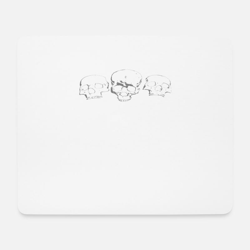 Happy Halloween 3 Skelette - Mousepad (Querformat) - Weiß