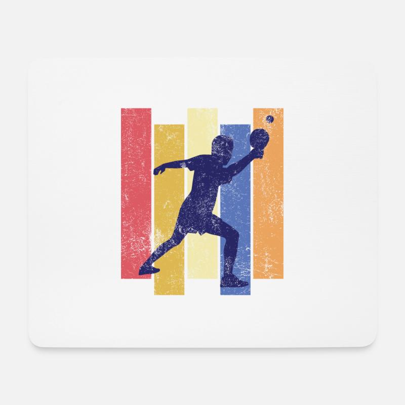 Tischtennis Tischtennisspieler - Mousepad (Querformat) - Weiß