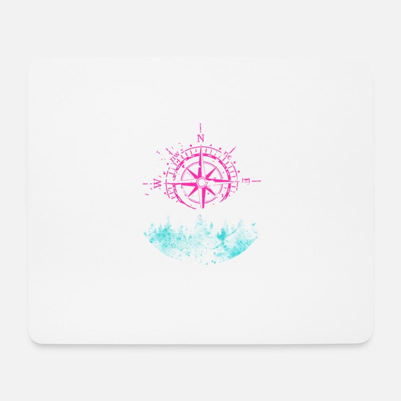Wandern Paddeln Berge Mountains Aussicht Geschenk - Mousepad (Querformat) - Weiß