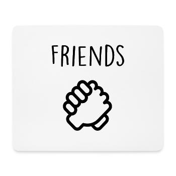 friends - Mousepad (Querformat) - Weiß - Vorne
