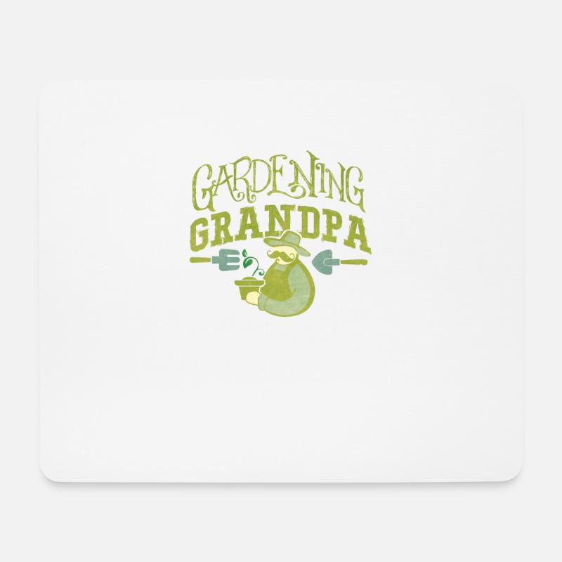 Garten Opa Gartenbau Hobby Bekleidung und - Mousepad (Querformat) - Weiß