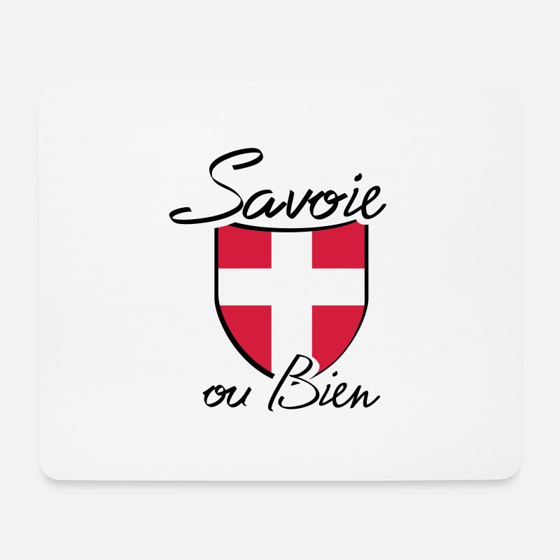 ecusson savoie - Tapis de souris (format paysage) - blanc