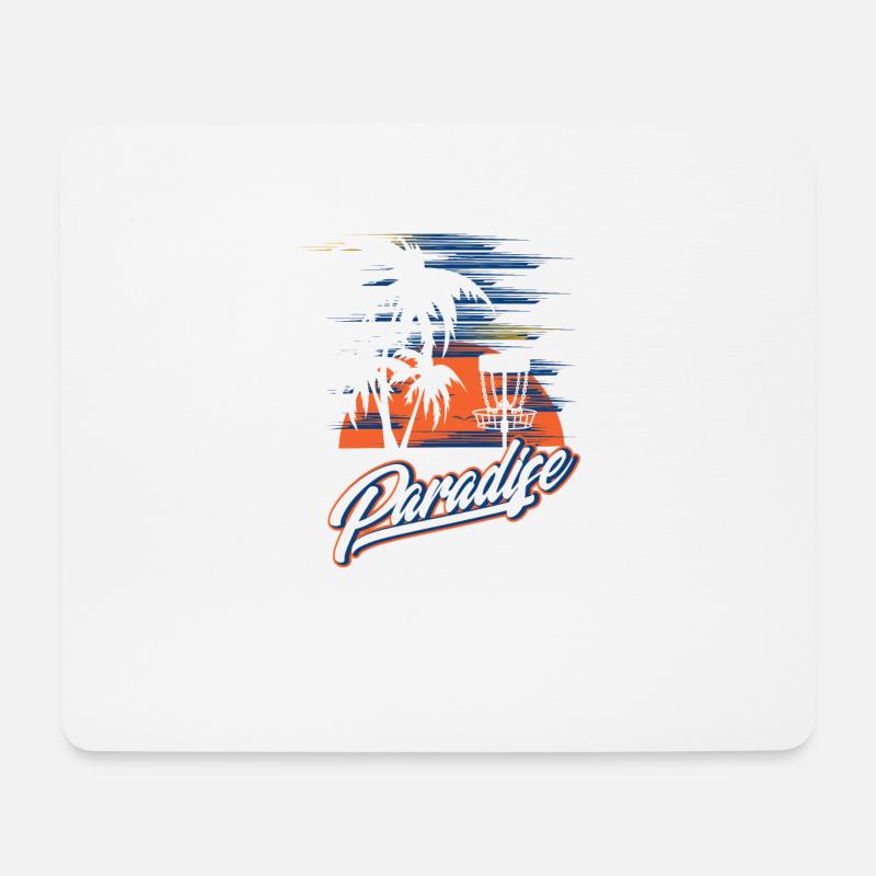 Paradise Disc Golf - Mousepad (Querformat) - Weiß