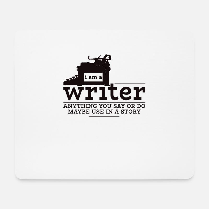 Writer Author Writer Writing Gift - Mouse Pad (horizontal) - white