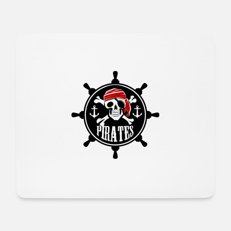 Pirates - Mousepad (Querformat) - Weiß