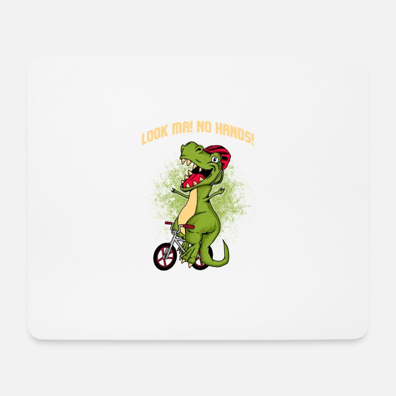 Schauen Sie ma kein Handdinosauriergeschenk - Mousepad (Querformat) - Weiß