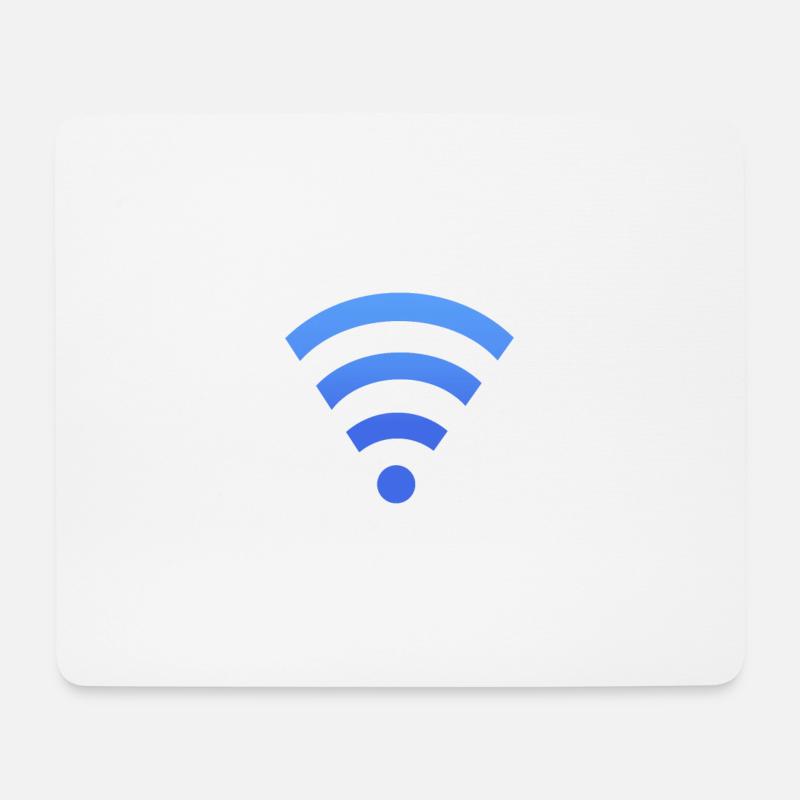 WIFI - Mousepad (Querformat) - Weiß