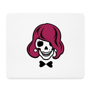 Dye skeleton to hair - Mouse Pad (horizontal) - white - Front