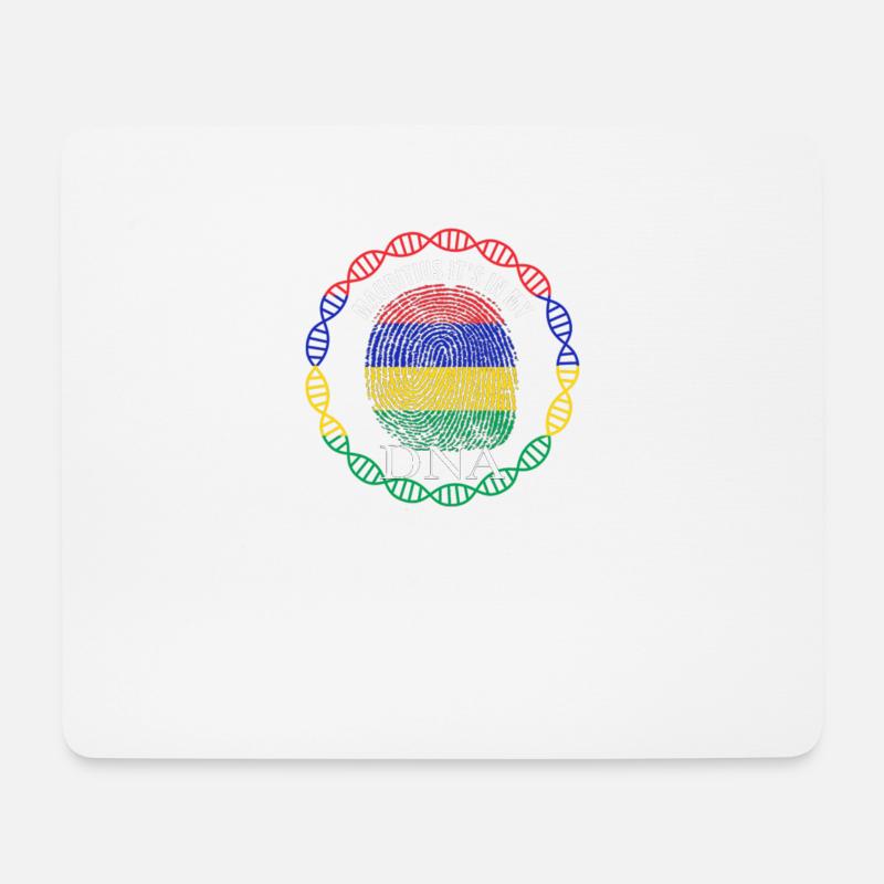 Mauritius ist in meiner DNA - Mousepad (Querformat) - Weiß