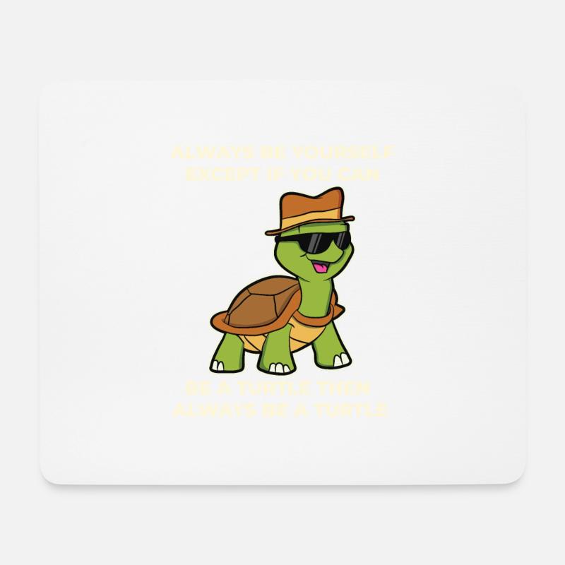 Lustig Schildkröte Sprüche Turtle Tiere Geschenk - Mousepad (Querformat) - Weiß