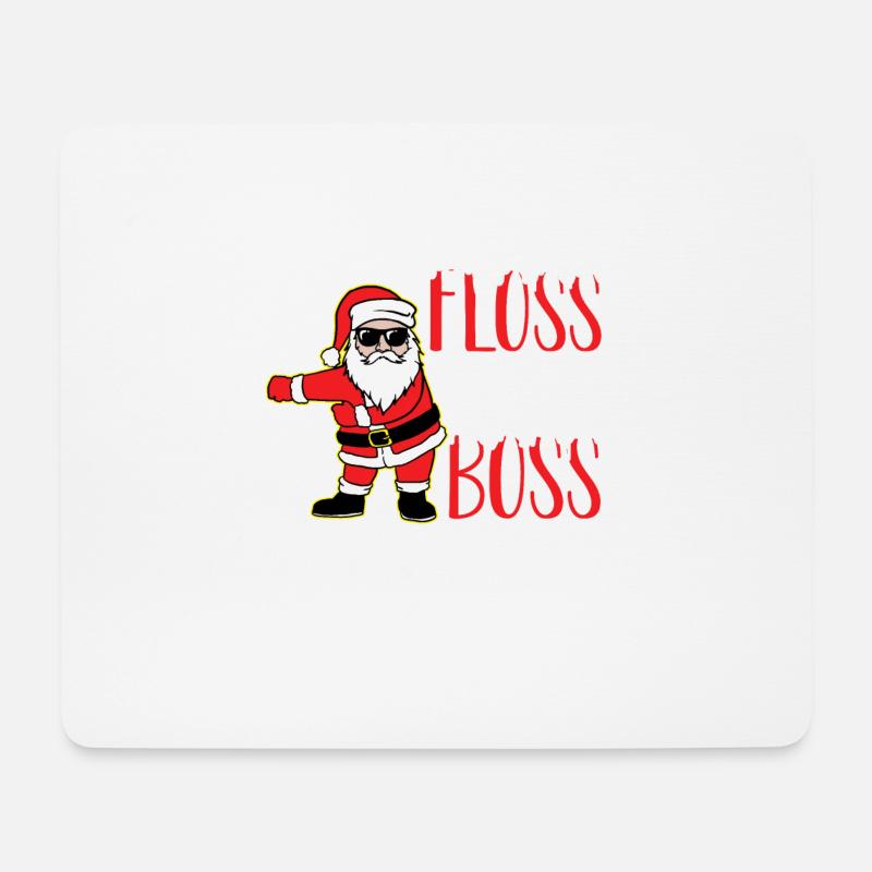 Floss like a boss Christmas gift - Mouse Pad (horizontal) - white