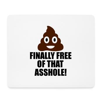 finally free funny quote - Mouse Pad (horizontal) - white - Front