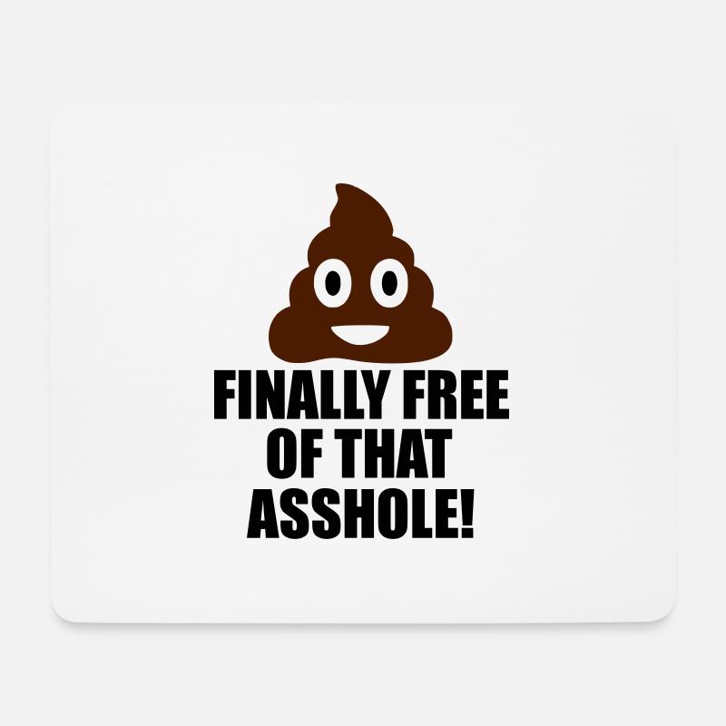 finally free funny quote - Mouse Pad (horizontal) - white