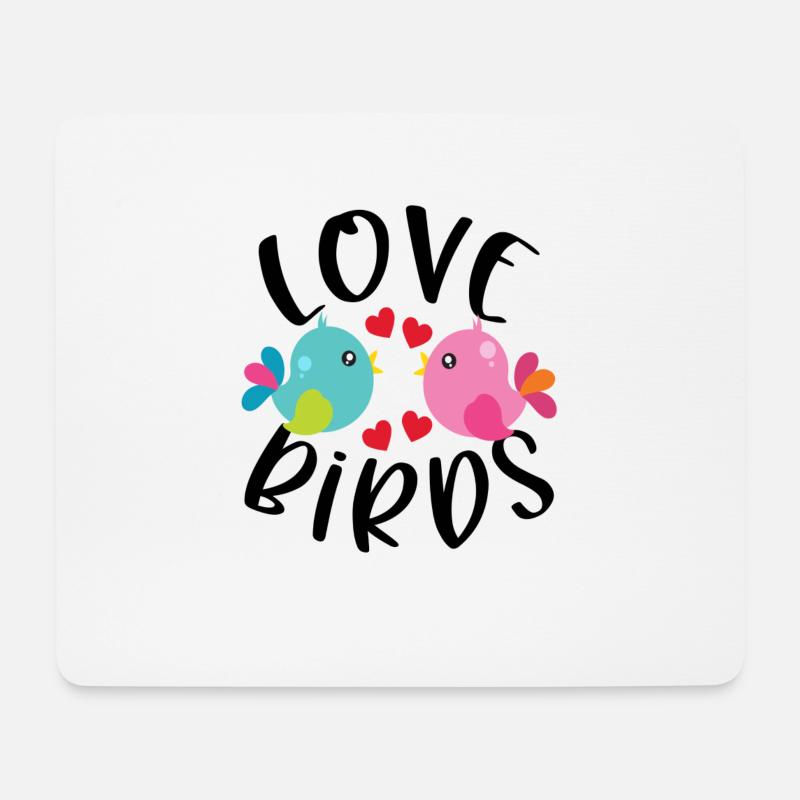 Love Geschenk Valentinstag - Mousepad (Querformat) - Weiß