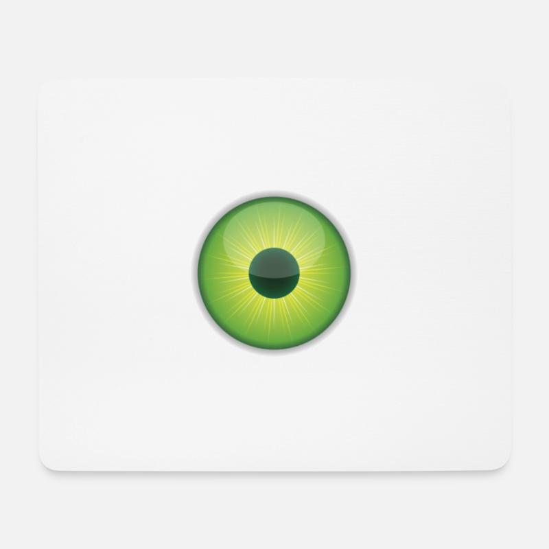 Auge - Mousepad (Querformat) - Weiß