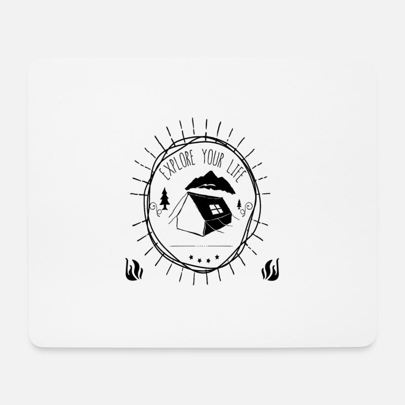 EXPLORE YOUR LIFE - Mousepad (Querformat) - Weiß