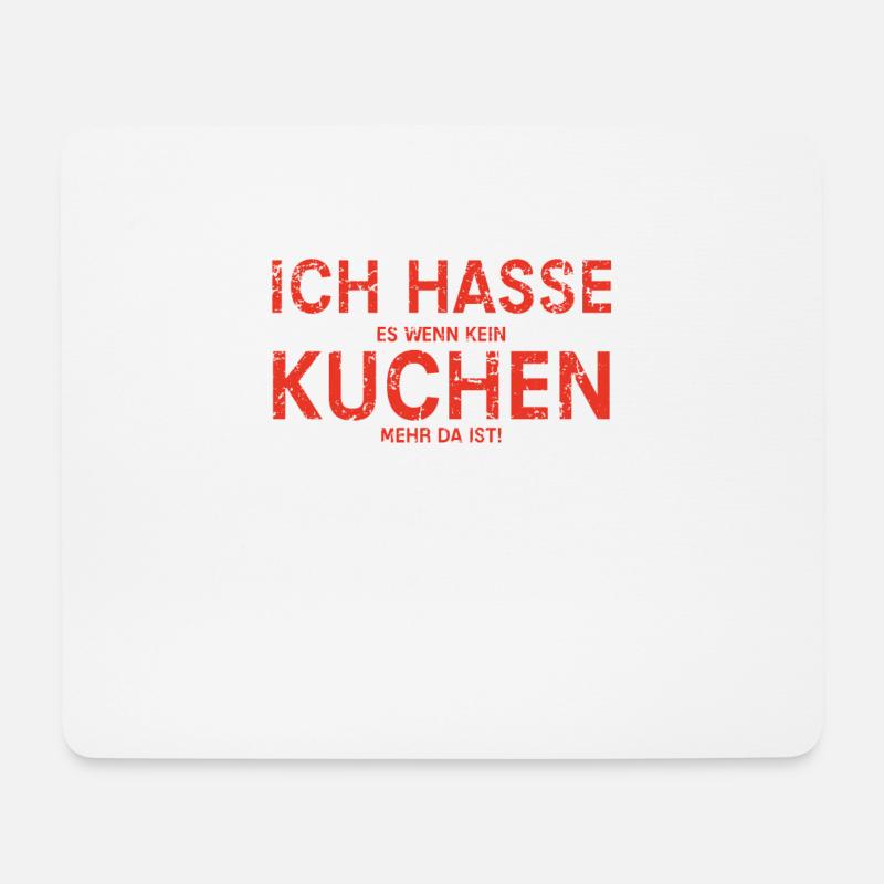 Kuchen - Mousepad (Querformat) - Weiß