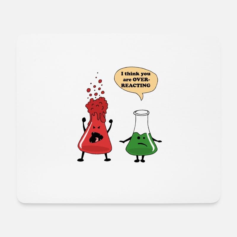 Science test tube tea design - Mouse Pad (horizontal) - white