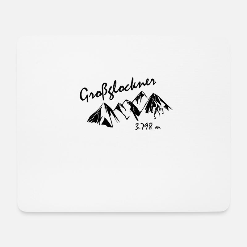 Grossglockner - Mousepad (Querformat) - Weiß