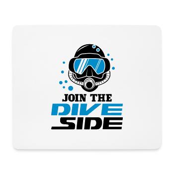 Dive Side - Mousepad (Querformat) - Weiß - Vorne