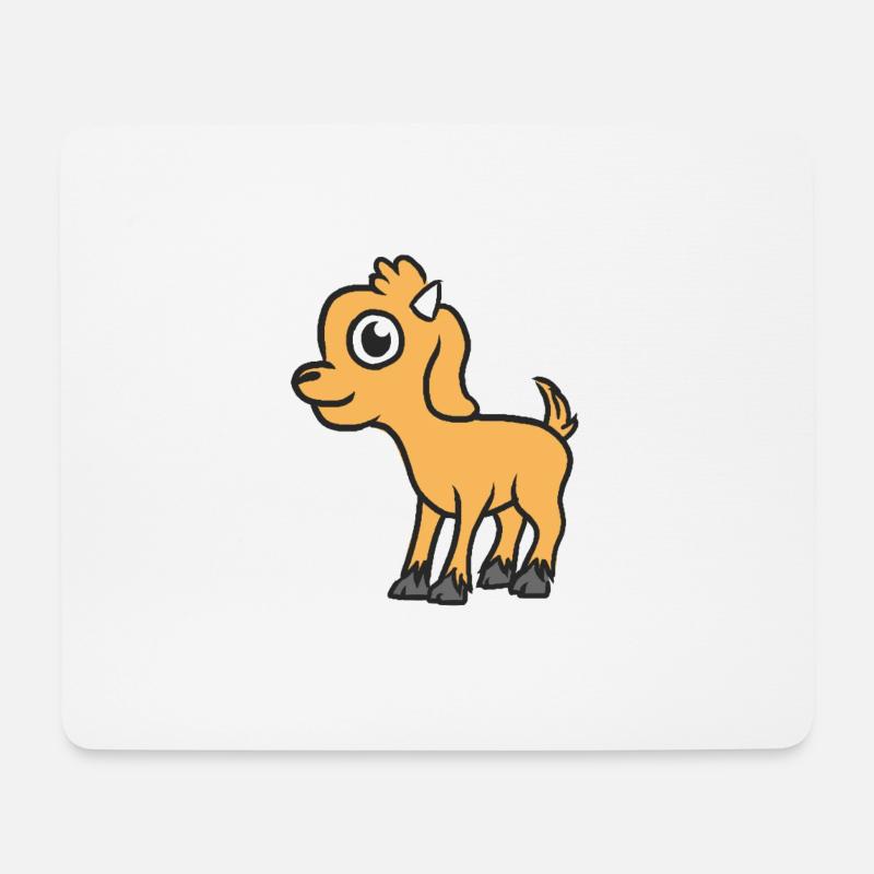 Baby Ziege - Mousepad (Querformat) - Weiß