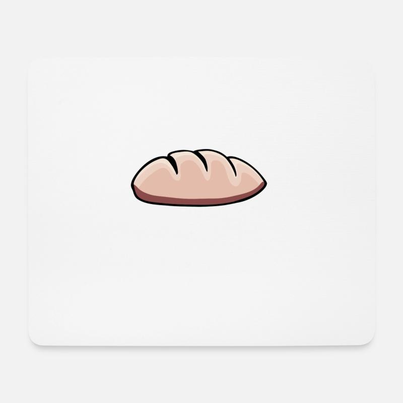 Brot Bread Pain - Mousepad (Querformat) - Weiß