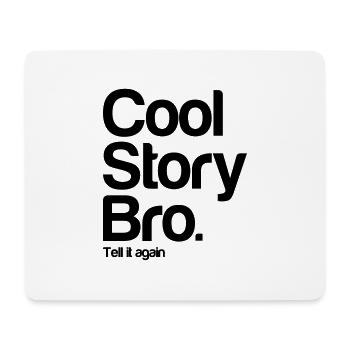 coolstorybro - Tapis de souris (format paysage) - blanc - Devant