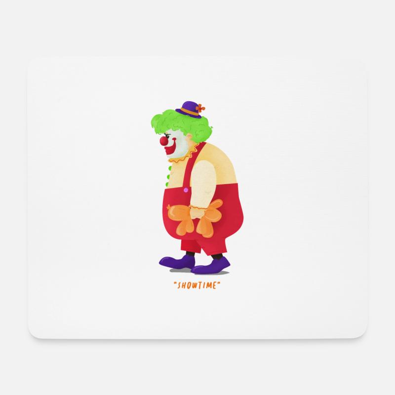 Karneval Fasching Clown Helau Alaaf Geschenk - Mousepad (Querformat) - Weiß