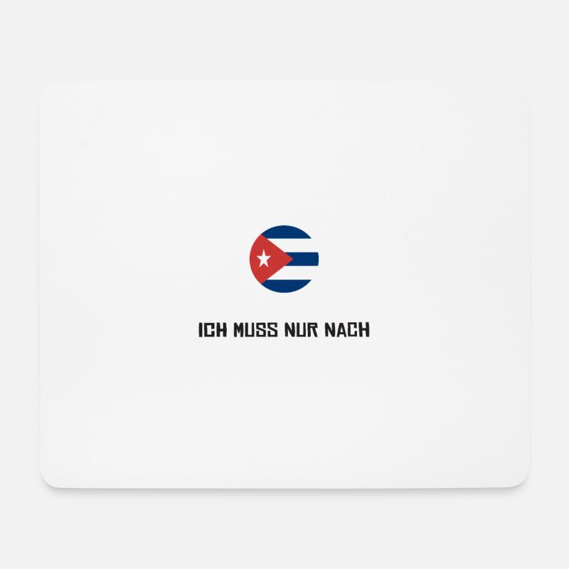Ich Brauche Keine Therapie Ich Muss Nur Nach Kuba - Mousepad (Querformat) - Weiß