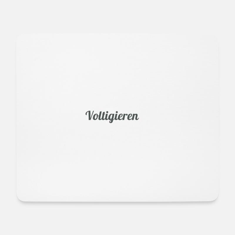 Voltigieren - Mousepad (Querformat) - Weiß