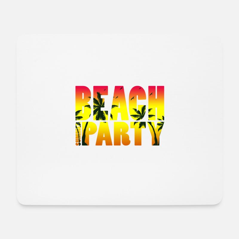 Strand - Mousepad (Querformat) - Weiß