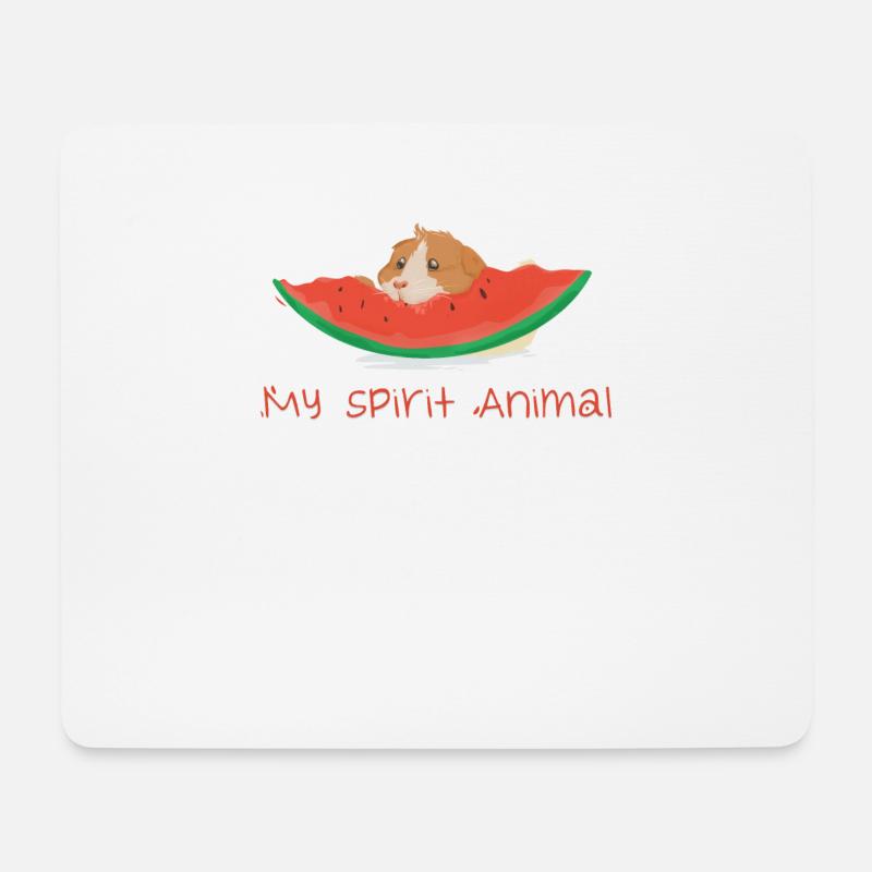 Meerschweinchen Nagetier Geschenk - Mousepad (Querformat) - Weiß