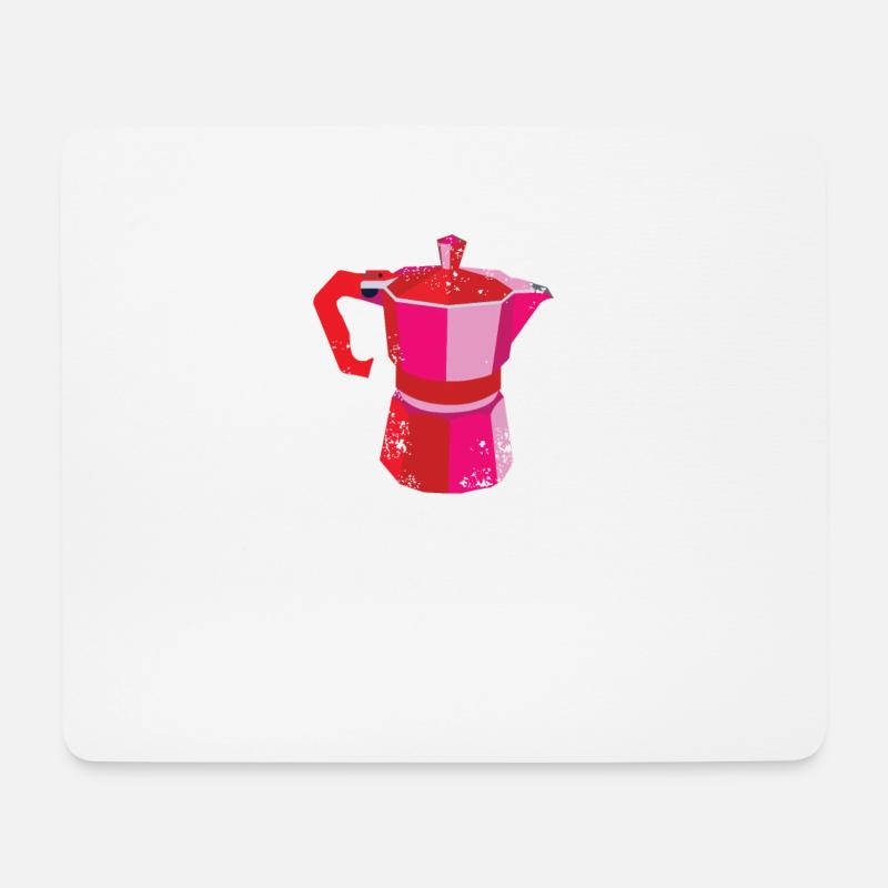 Italians Do It Better Espressokocher Kaffee - Mousepad (Querformat) - Weiß