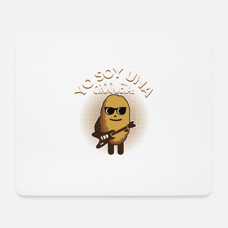 Yo soy una croqueta! Design de Tapas y Croqueta - Mousepad (Querformat) - Weiß