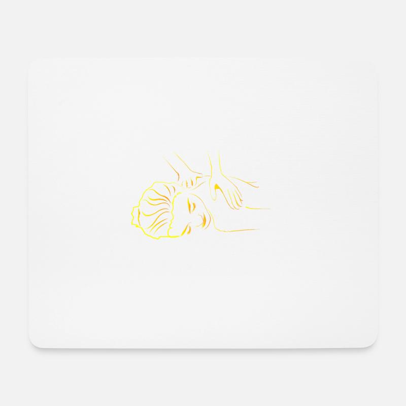 The Muscle Whisperer Massage Masseur Masseuse - Mousepad (Querformat) - Weiß