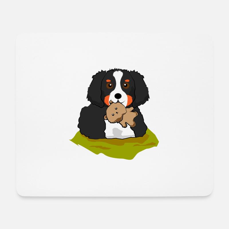 Berner Sennehund Bernersennenhund Welpe Hund - Mousepad (Querformat) - Weiß