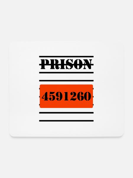 Gefängnis - Mousepad (Querformat) - Weiß