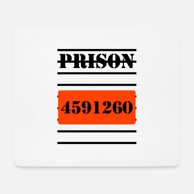 Gefängnis - Mousepad (Querformat) - Weiß