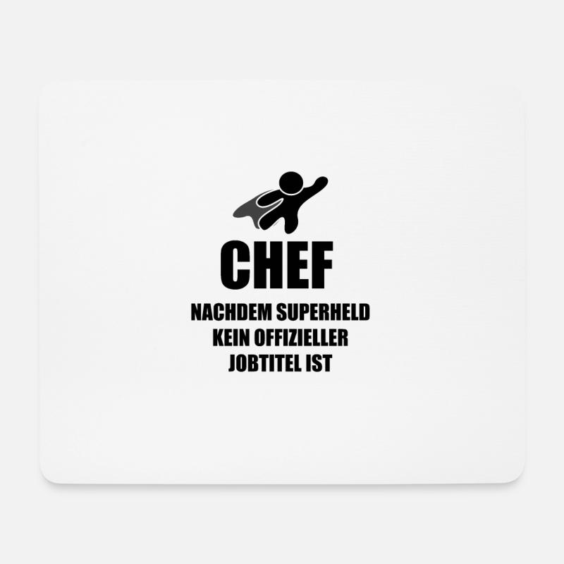 Chef - Mousepad (Querformat) - Weiß