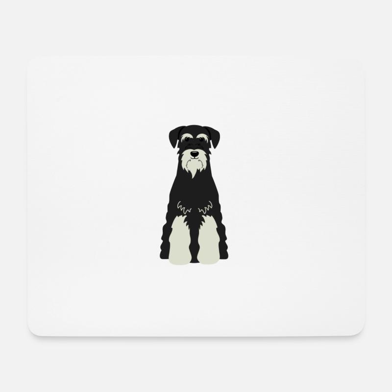 Standard Schnauzer - Mousepad (Querformat) - Weiß