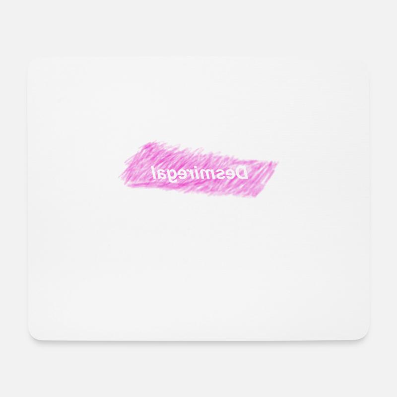 Desmiregal Trend Trendy cooles angesagtes Geschenk - Mousepad (Querformat) - Weiß